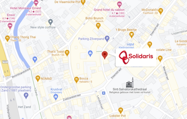 Wegbeschrijving Solidaris Brugge